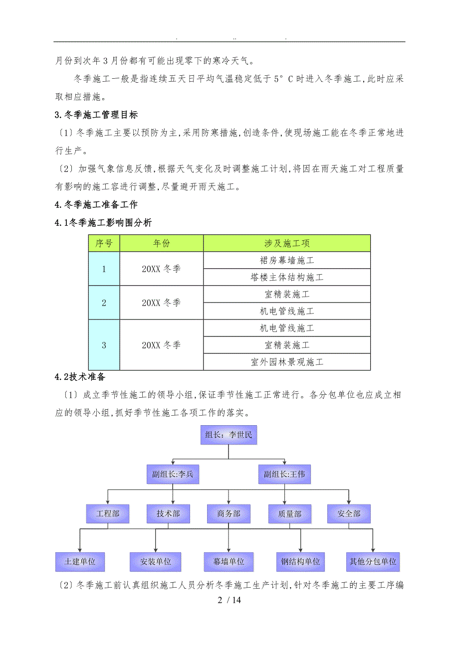 合肥万象城冬季工程施工组织设计方案参考_第3页