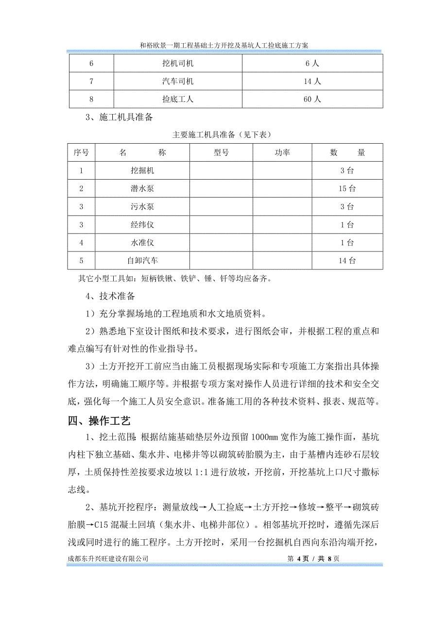 基础土方开挖及基坑人工捡底.doc_第5页