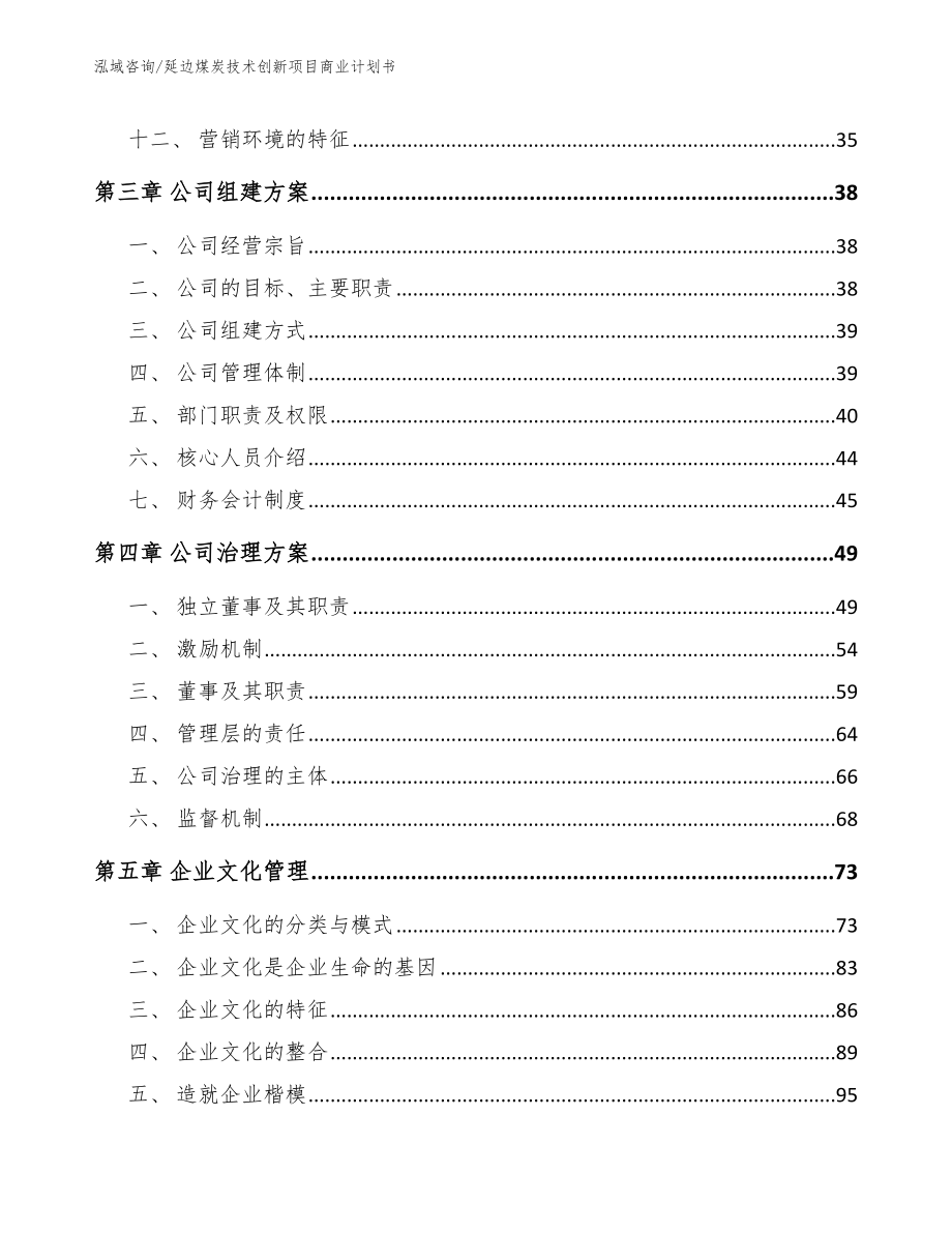 延边煤炭技术创新项目商业计划书_模板范本_第2页