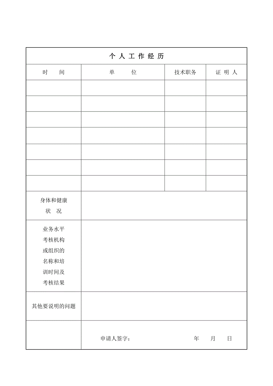 医师执业注册申请审核表(新版)_第4页