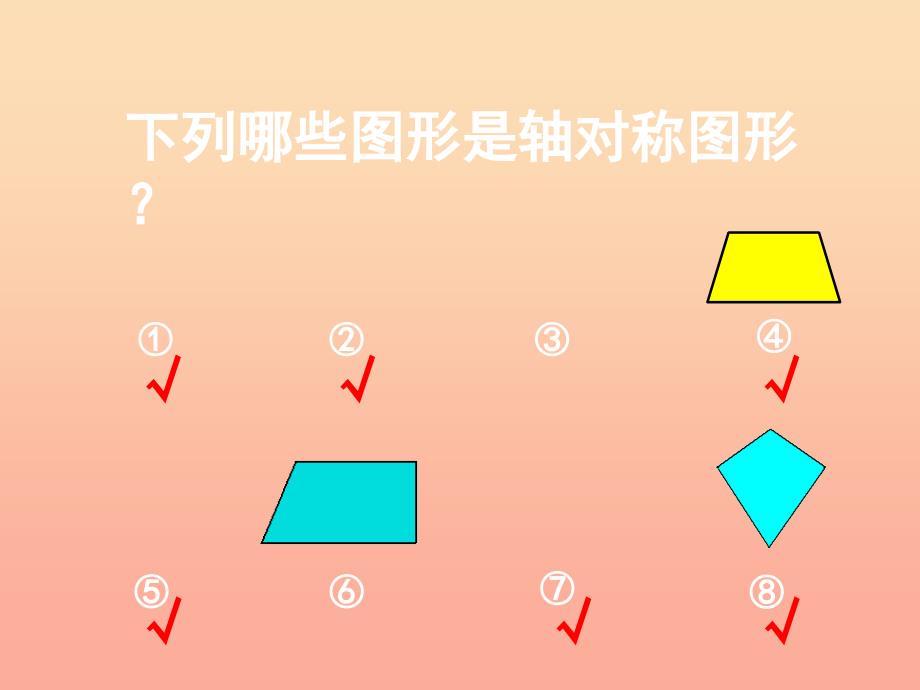 五年级数学上册 二 轴对称和平移 1《轴对称再认识（一）》教学课件 北师大版.ppt_第3页