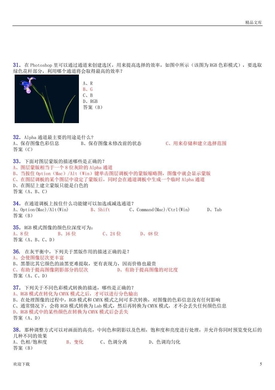 PS考证试题_第5页