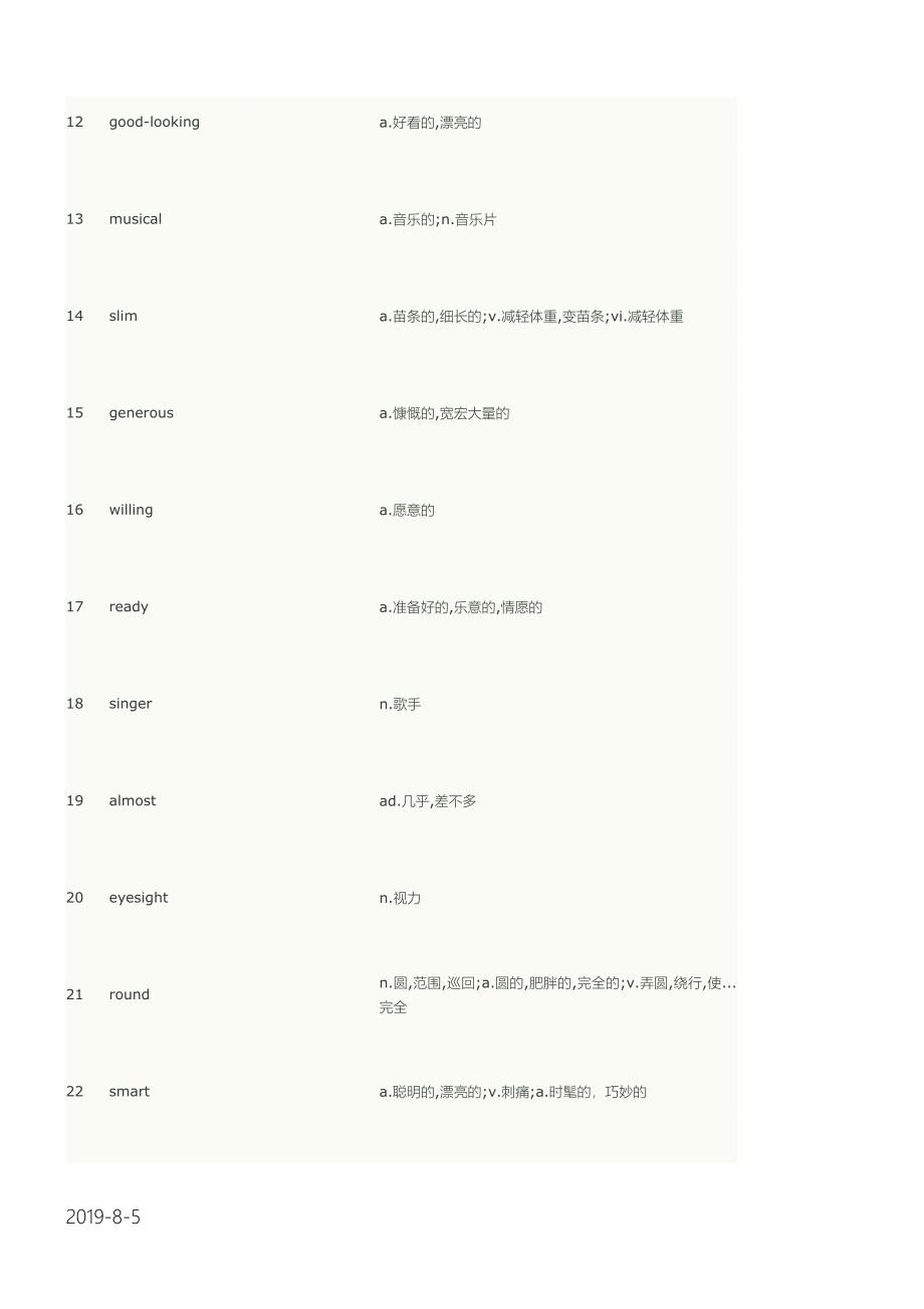 牛津八年级上英语单词表_第2页