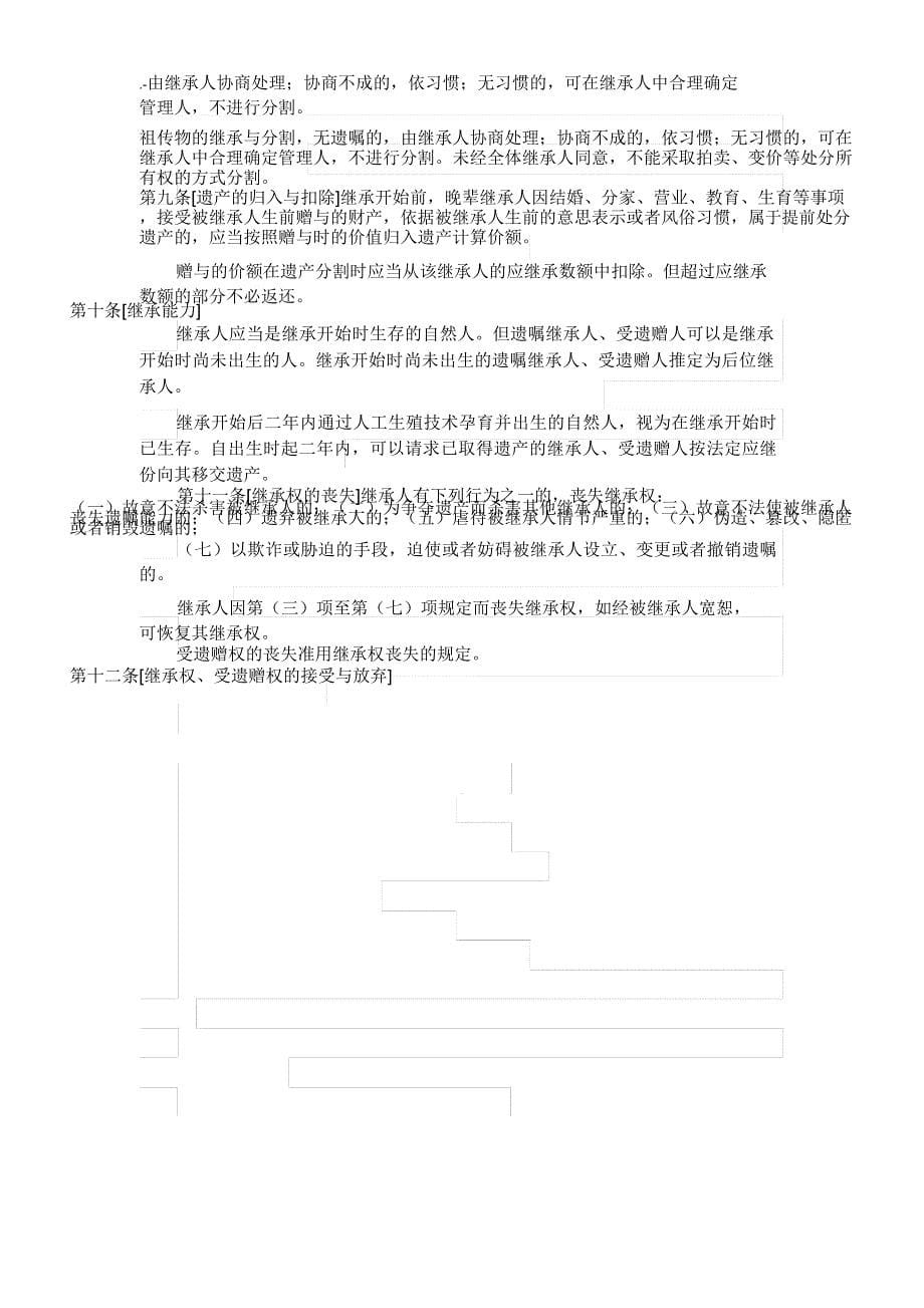 《国内继承法》修正草案建议稿_第5页