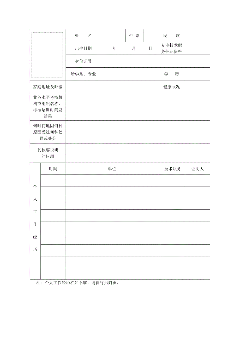 医师执业注册申请审核表_第4页