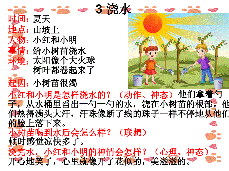 幼儿园看图写话 《浇水》课件_第3页