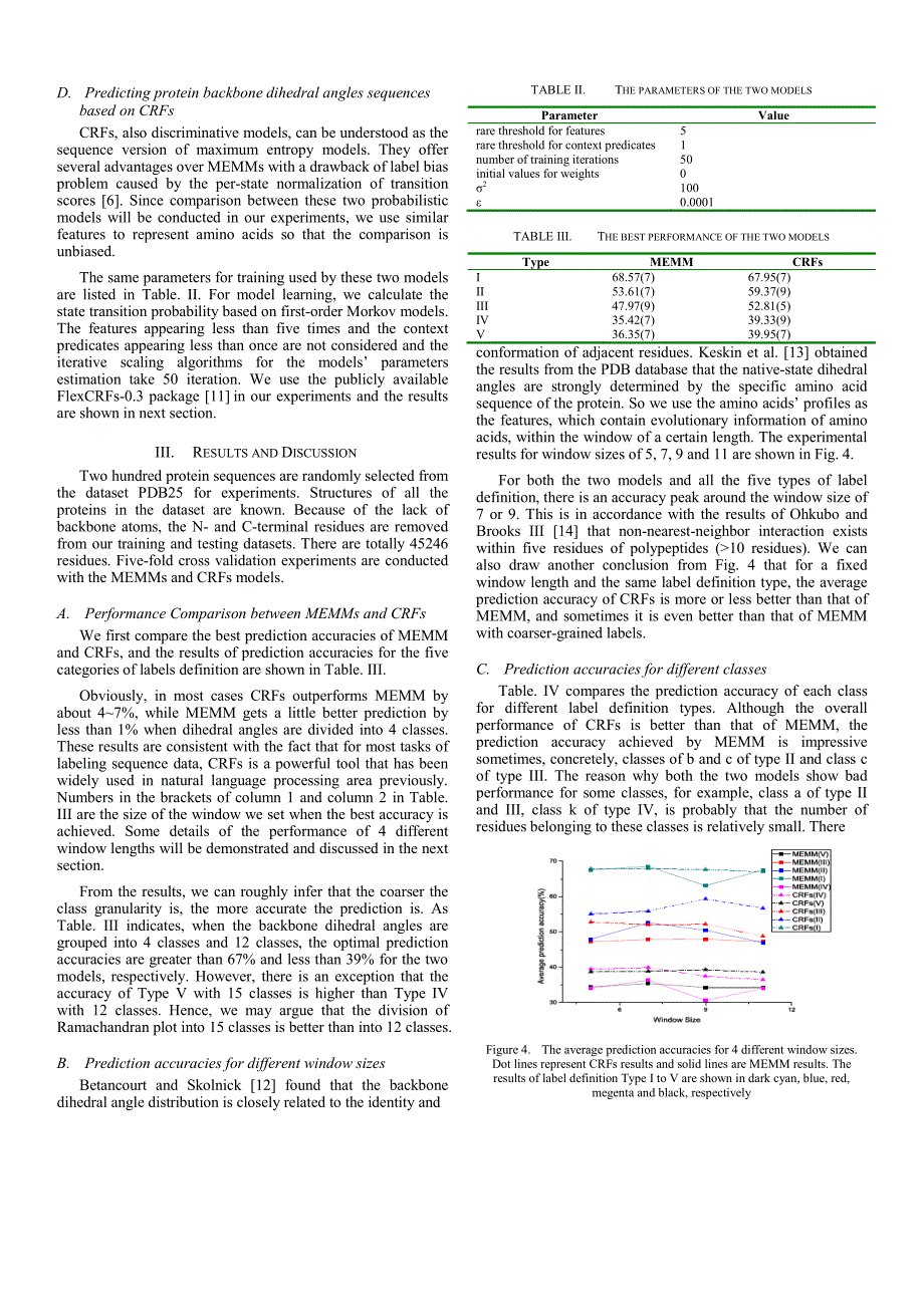 外文翻译--Protein backbone dihedral angle prediction based on probabilistic models_第3页