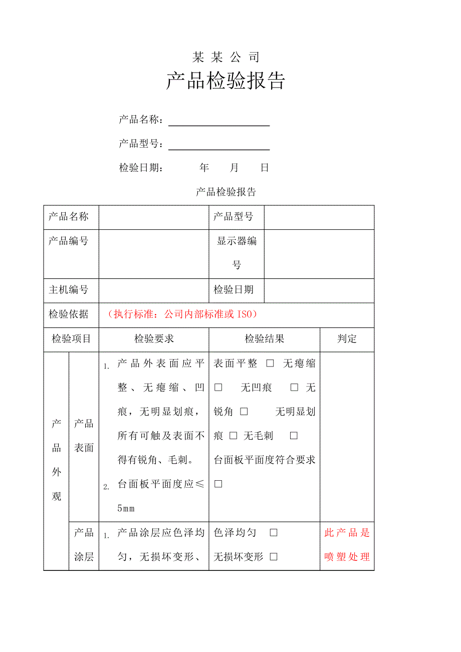 产品检验报告范文_第1页