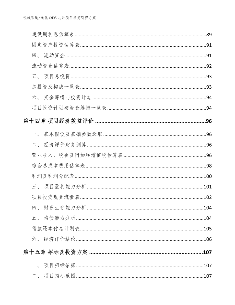 通化CMOS芯片项目招商引资方案（范文）_第4页