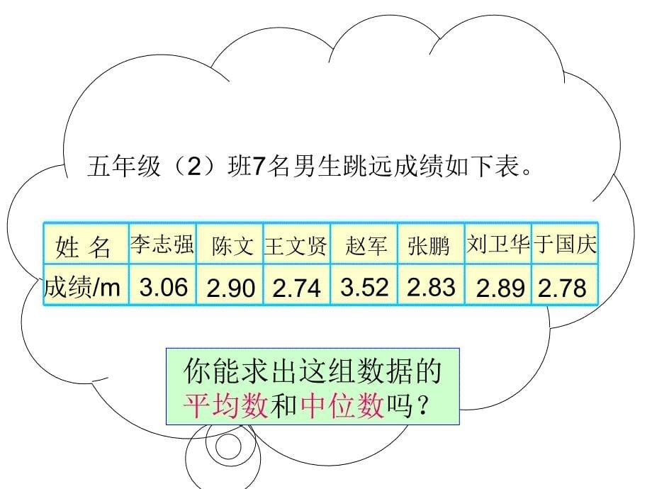 人教新课标数学五年级上册第六单元《中位数》.ppt_第5页