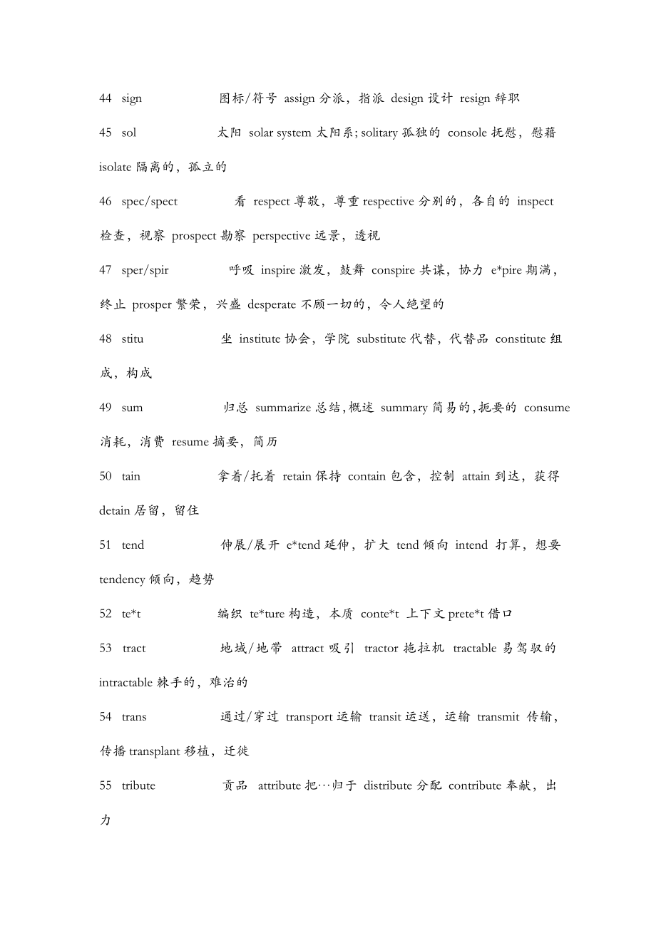 初中英语单词按词根整理版_第4页