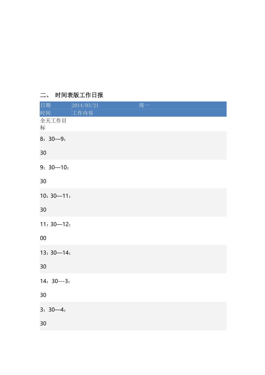 每日工作总结模板_第2页