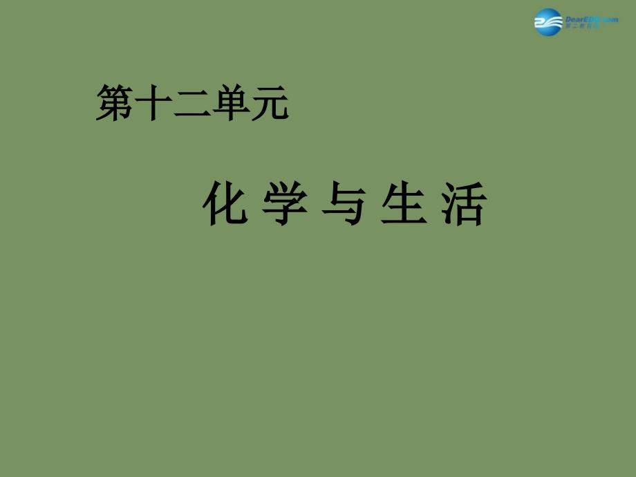 最新人教初中化学九下《12第十二单元化学与生活》PPT课件 1_第2页