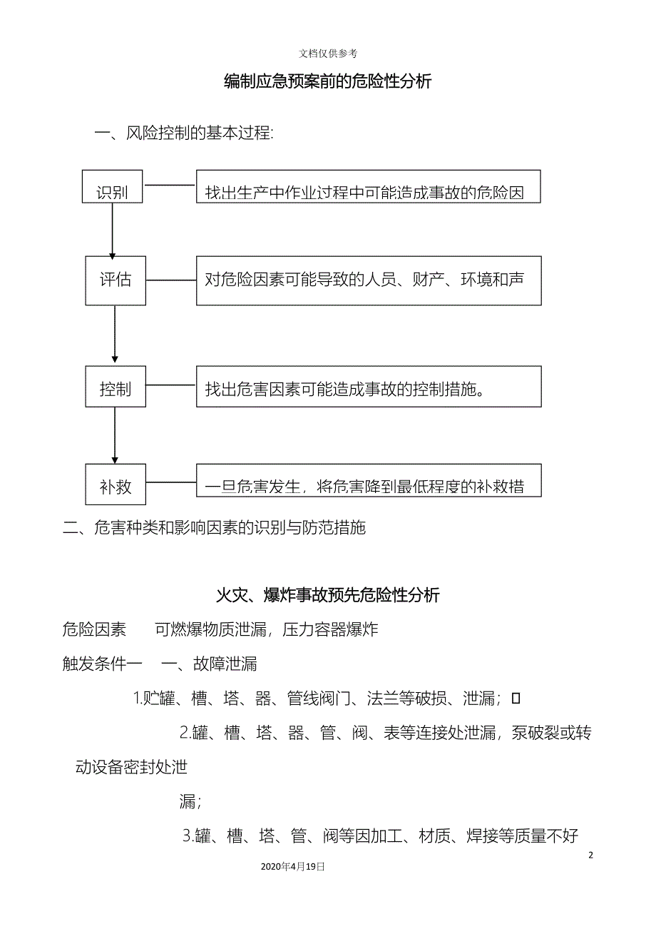 编制应急预案前的危险性分析.docx_第2页