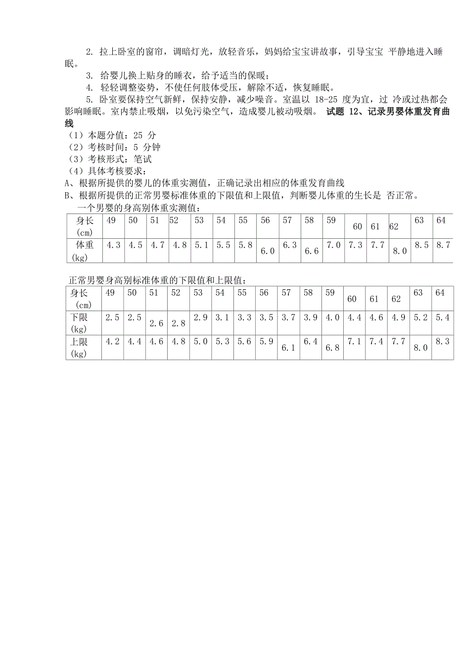 育婴师考试技能练习_第3页