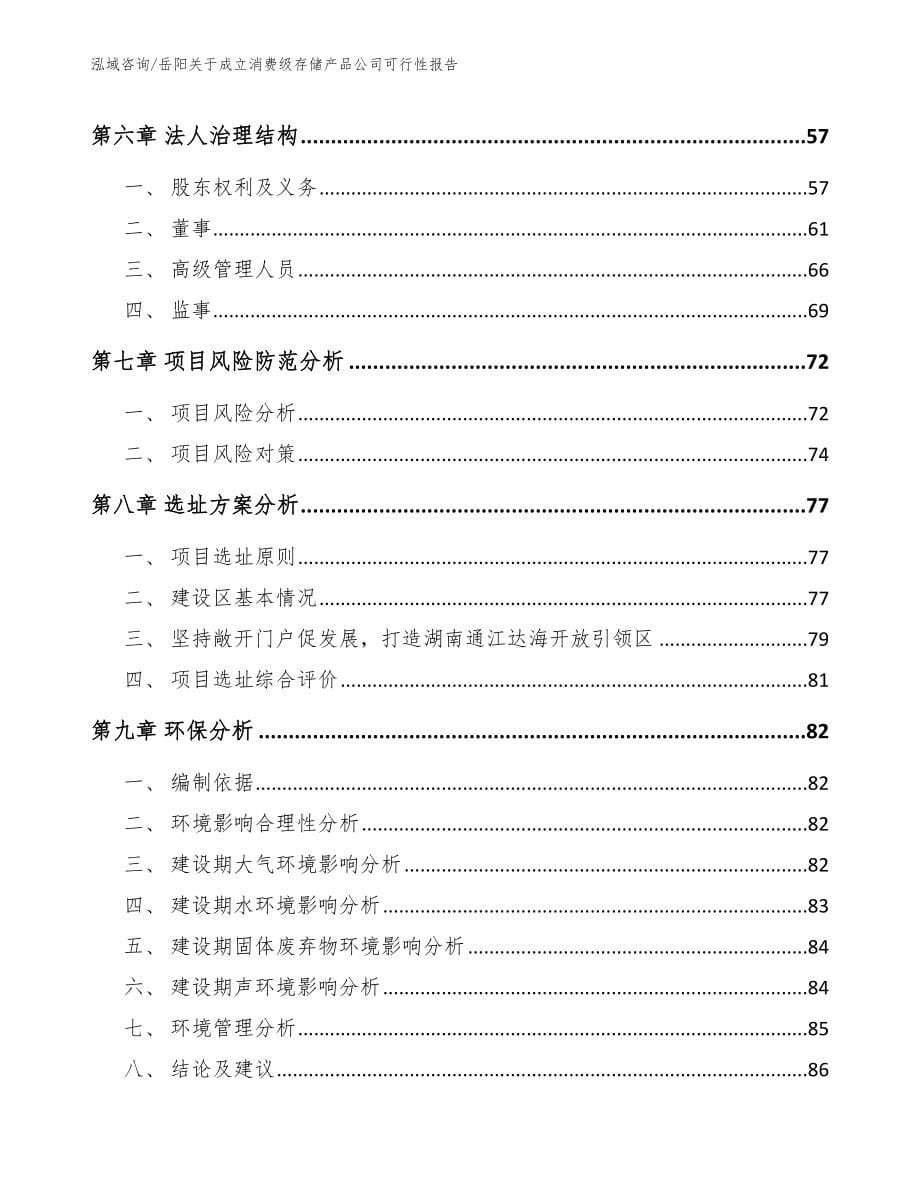 岳阳关于成立消费级存储产品公司可行性报告_第5页