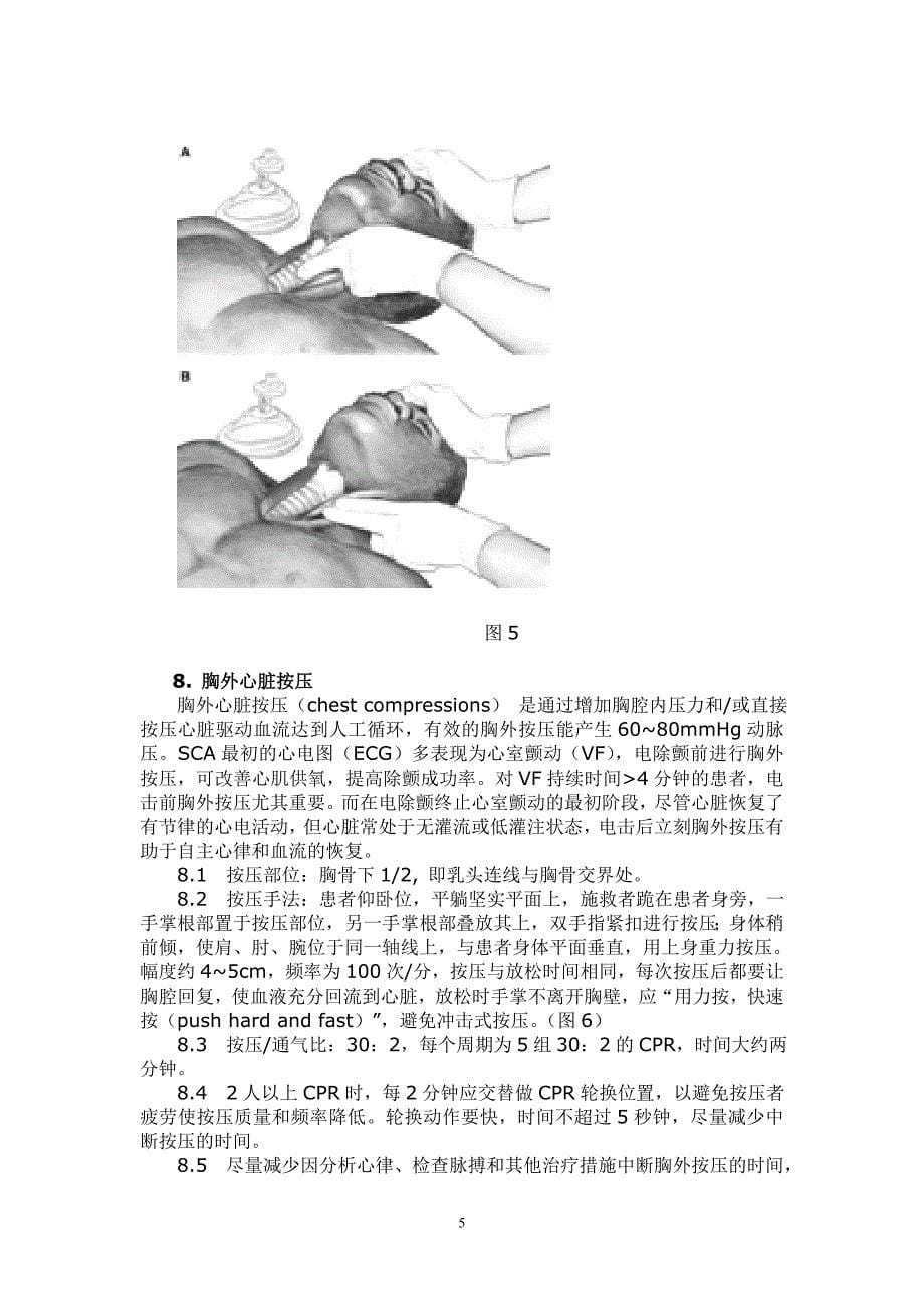 成人现场心肺脑复苏的最新共识(2009).doc_第5页