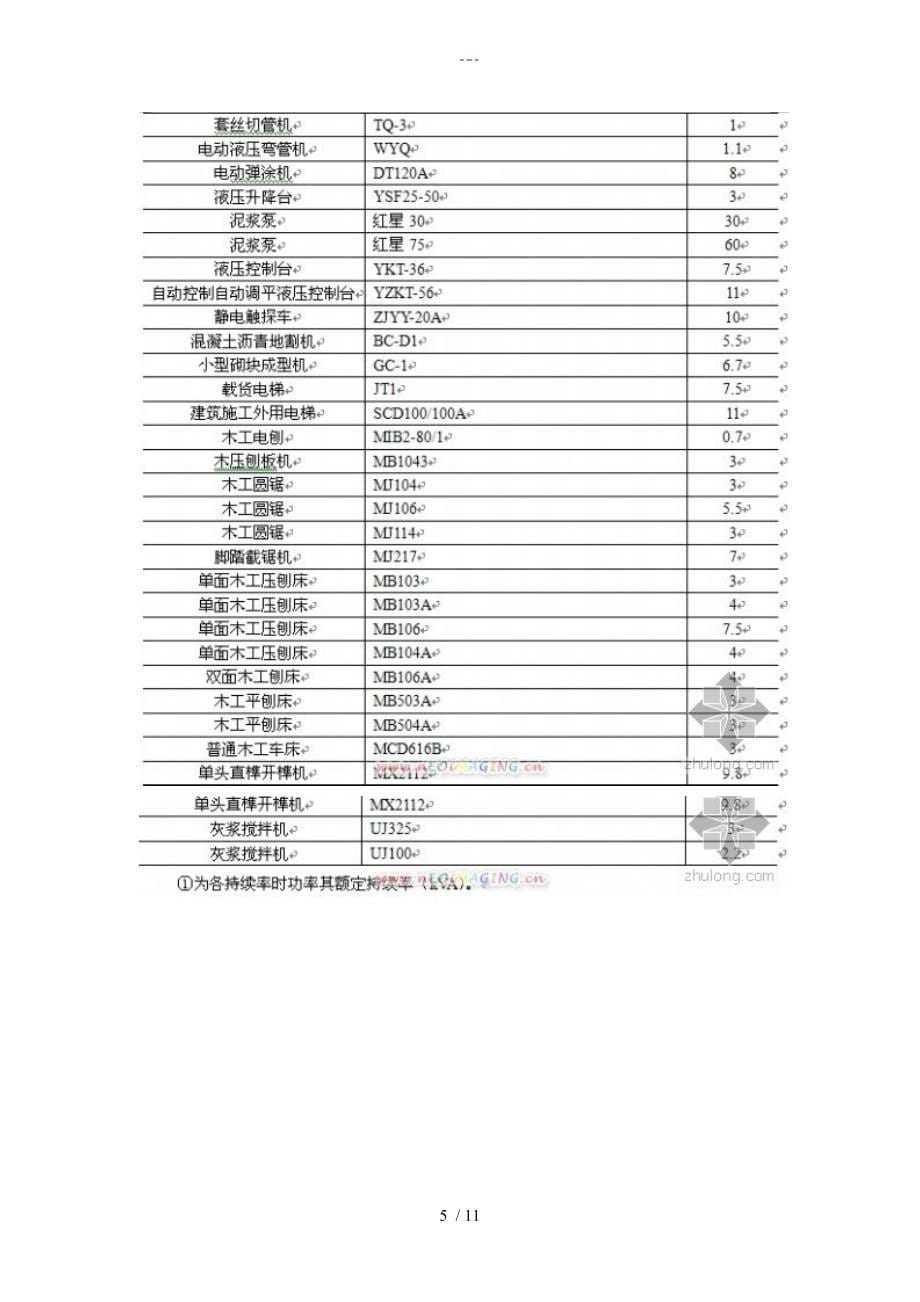 现场临时用电计算方式_第5页