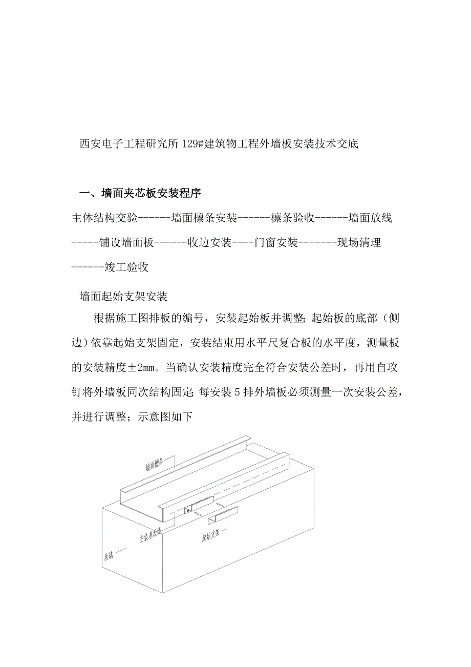 外墙板安装技术交底_第1页