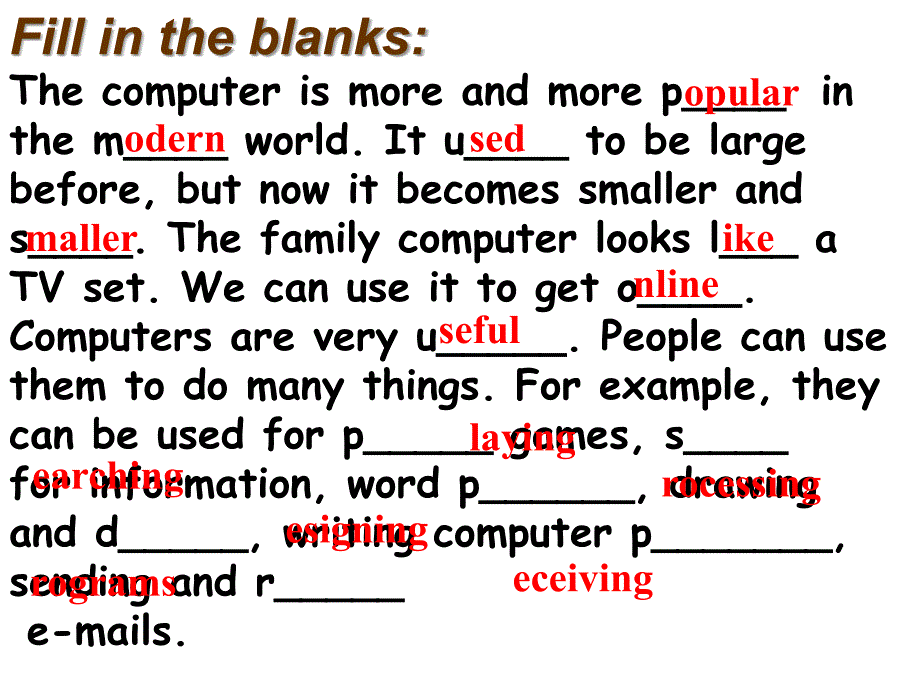 牛津8 Unit3 Vocabulary PPT课件_第2页