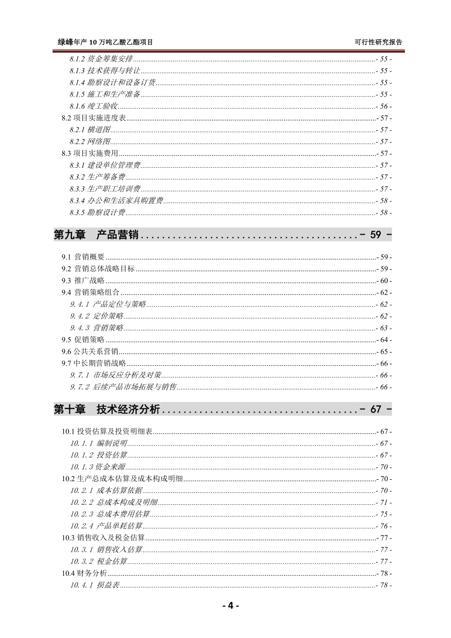 乙酸乙酯合成项目策划建议书.doc_第5页