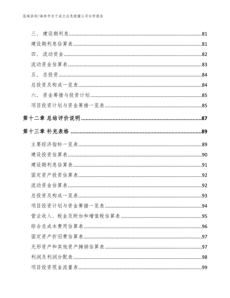 海林市关于成立应急救援公司分析报告_模板范本_第5页