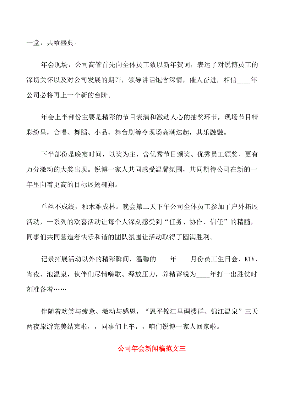 公司年会新闻稿范文_第4页