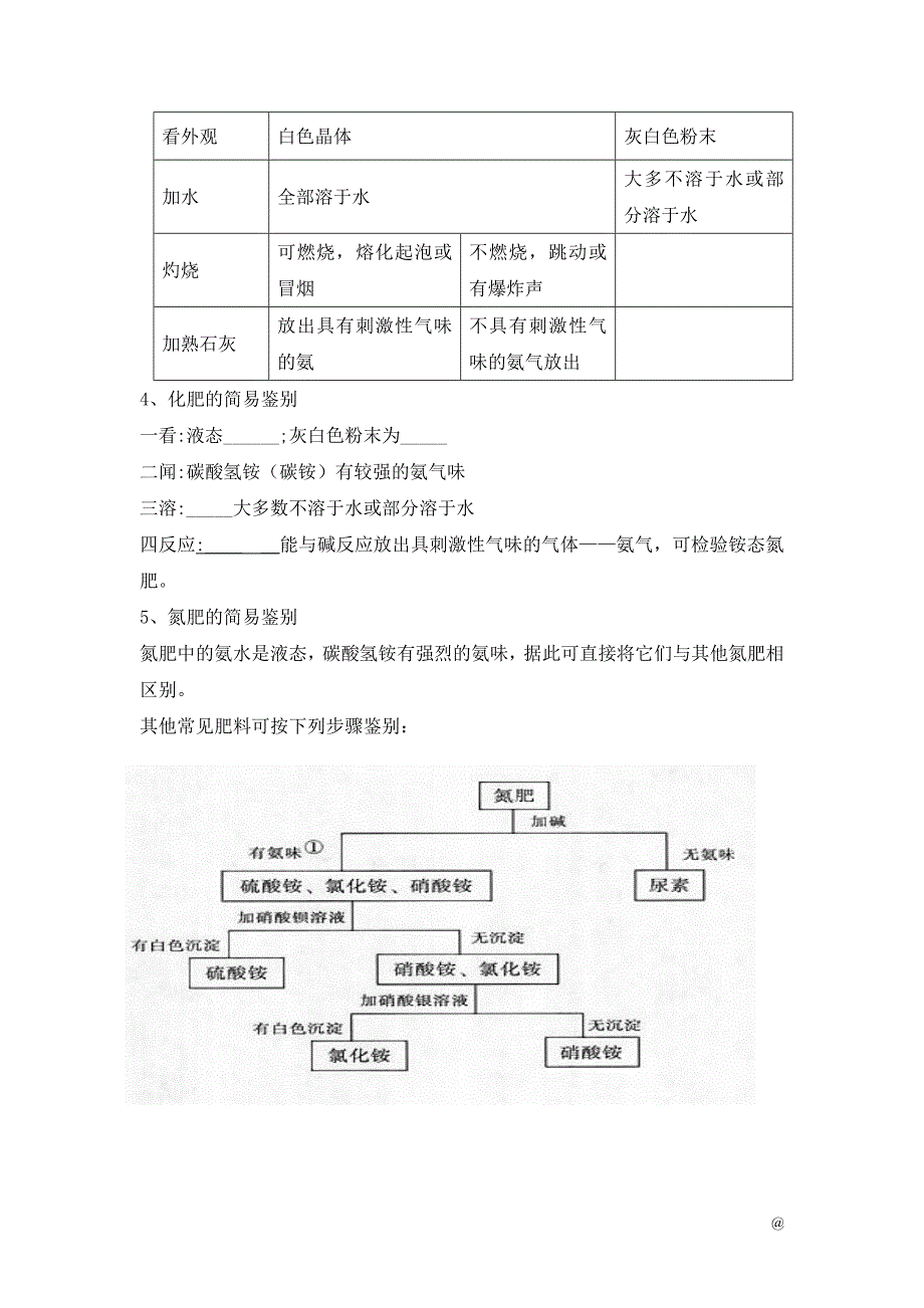 2018-2019学年九年级化学(人教版下册)第11单元《课题2-化学肥料》导学案(共1课时).doc_第3页