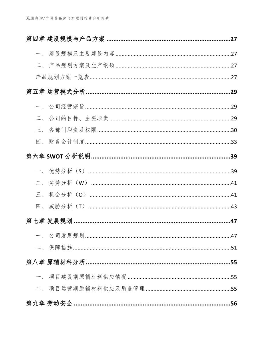 广灵县高速飞车项目投资分析报告【模板参考】_第3页