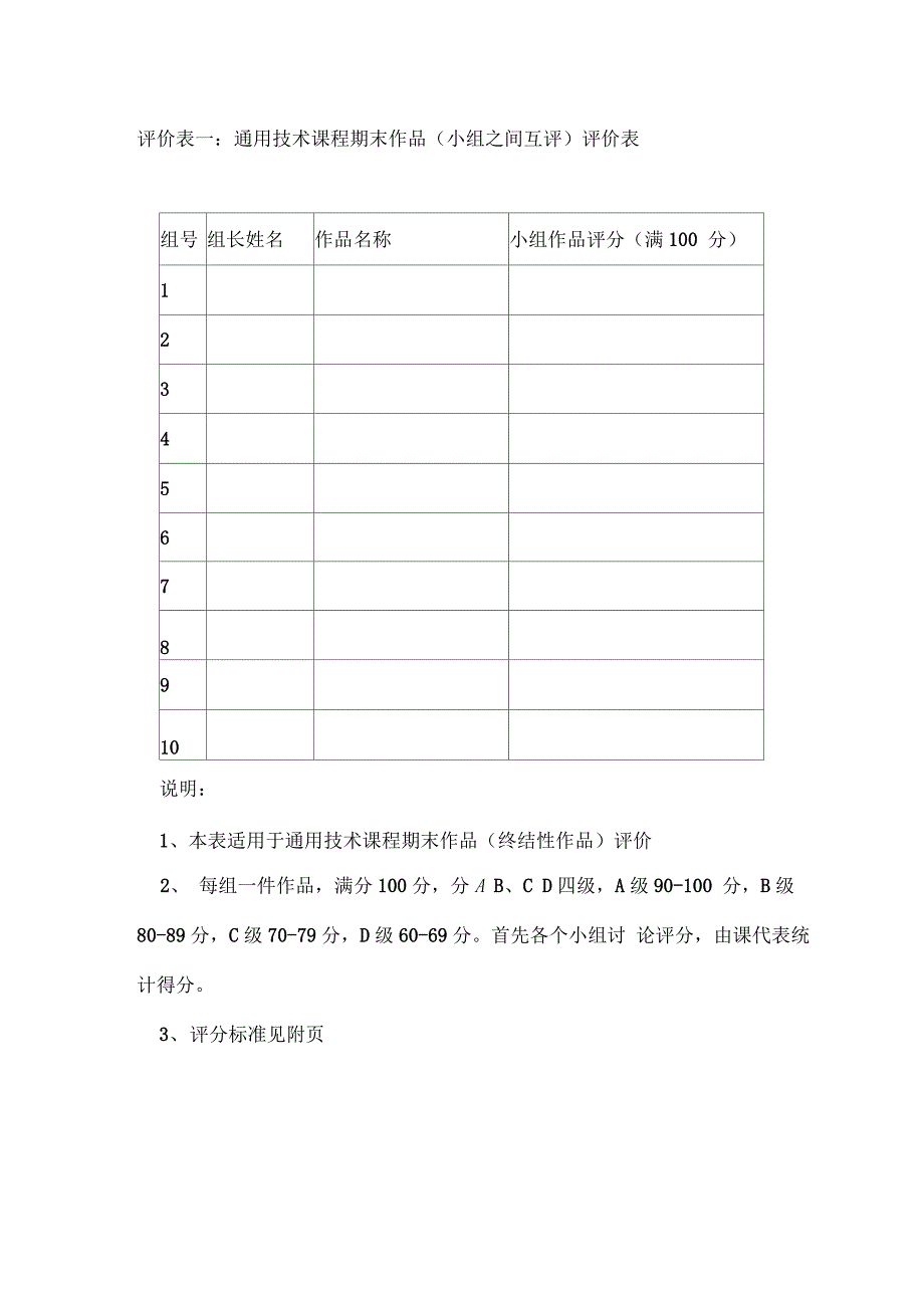 通用技术学生设计制作作品评分说明_第2页