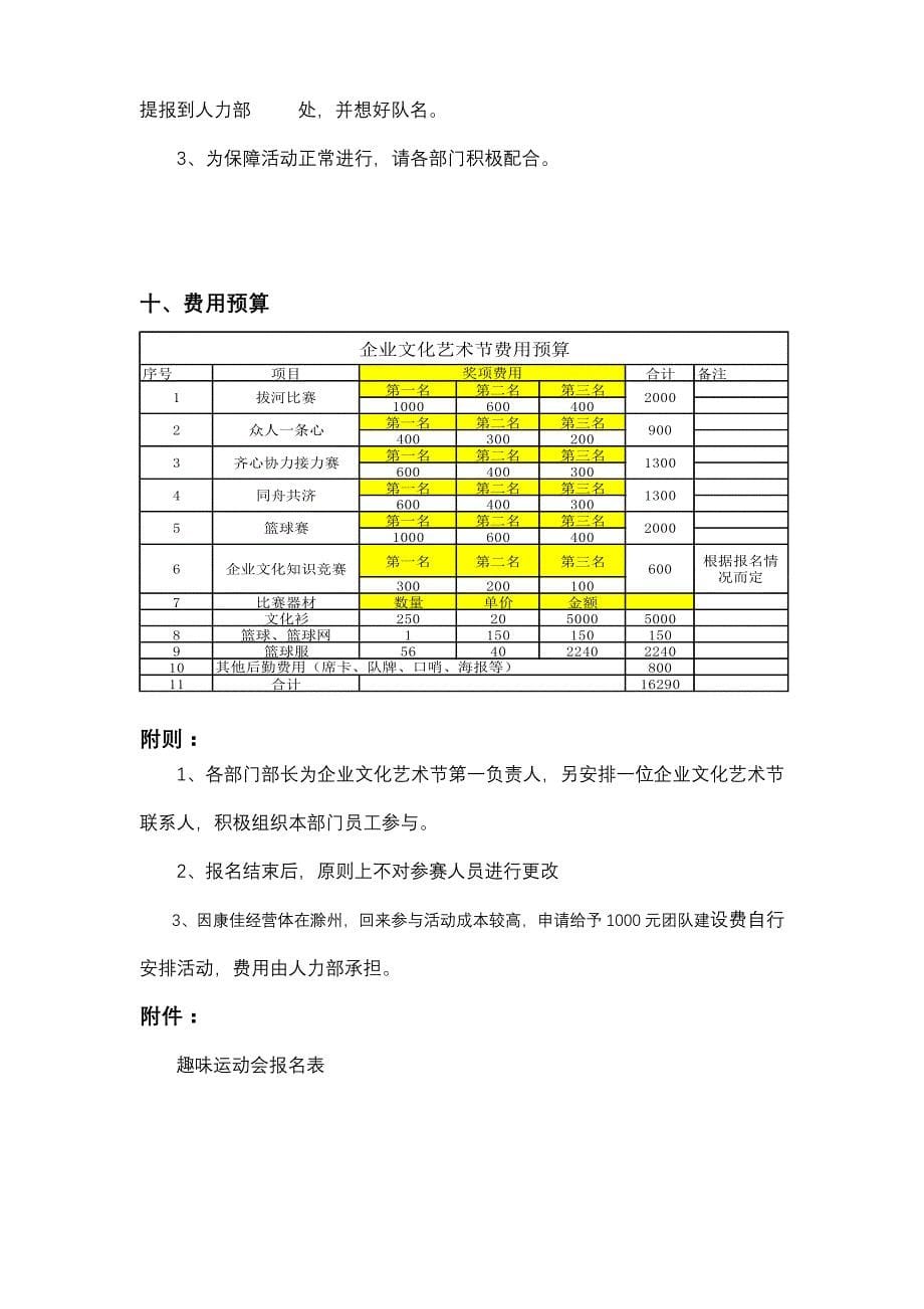 企业文化艺术节策划方案_第5页