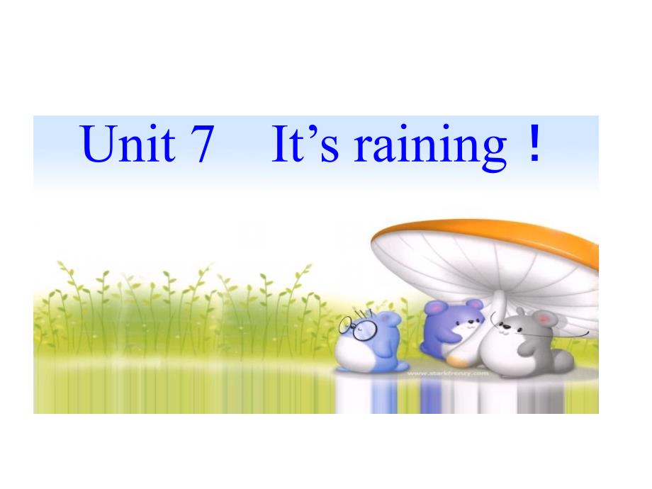 人教版unit7ItsrainingMicrosoftPowerPoint幻灯片_第1页