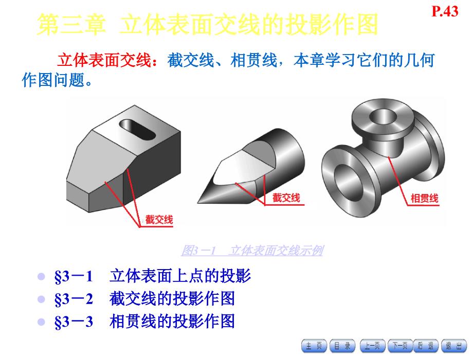 中职机械制图-第三章立体表面交线的投影作图(劳社版统编教材课件)_第2页