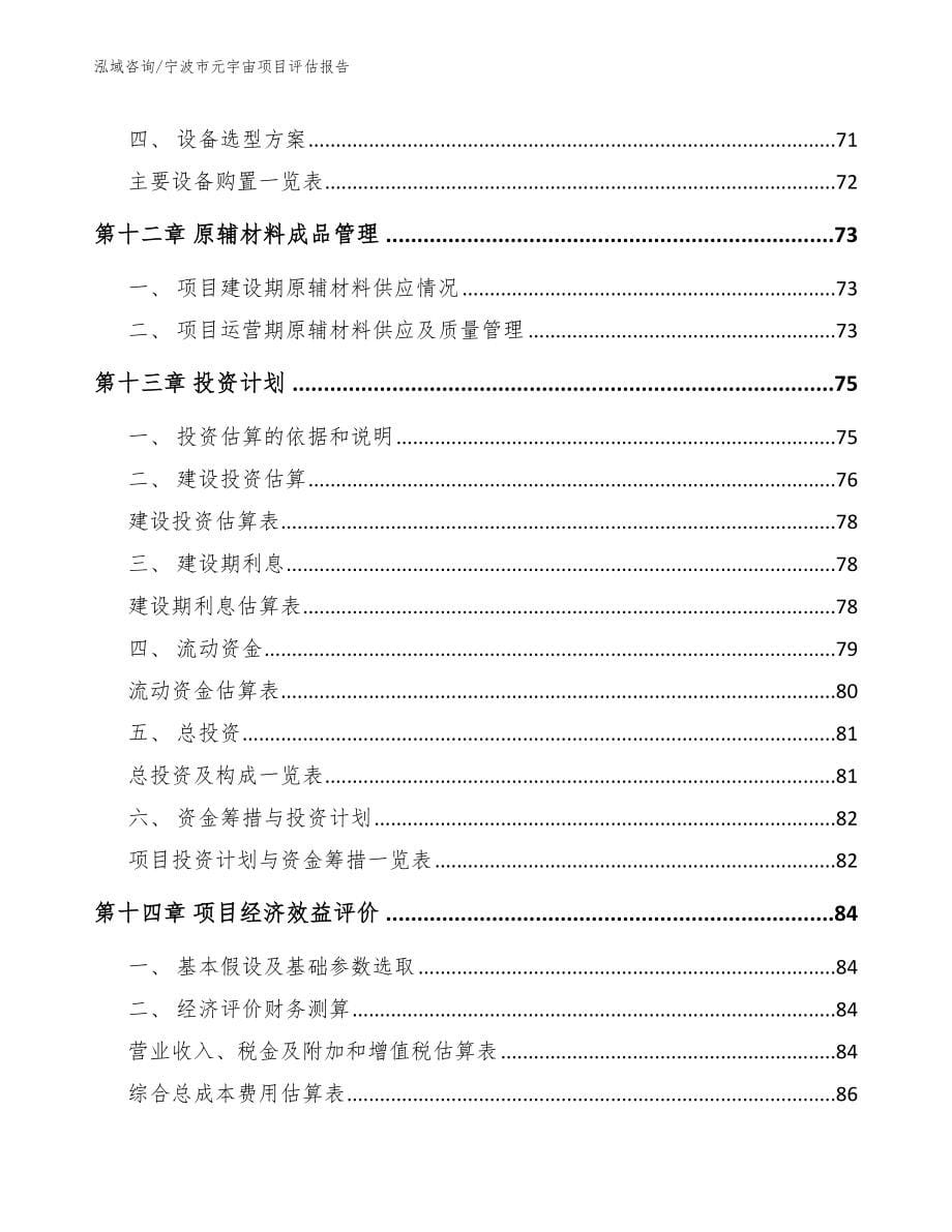 宁波市元宇宙项目评估报告参考范文_第5页