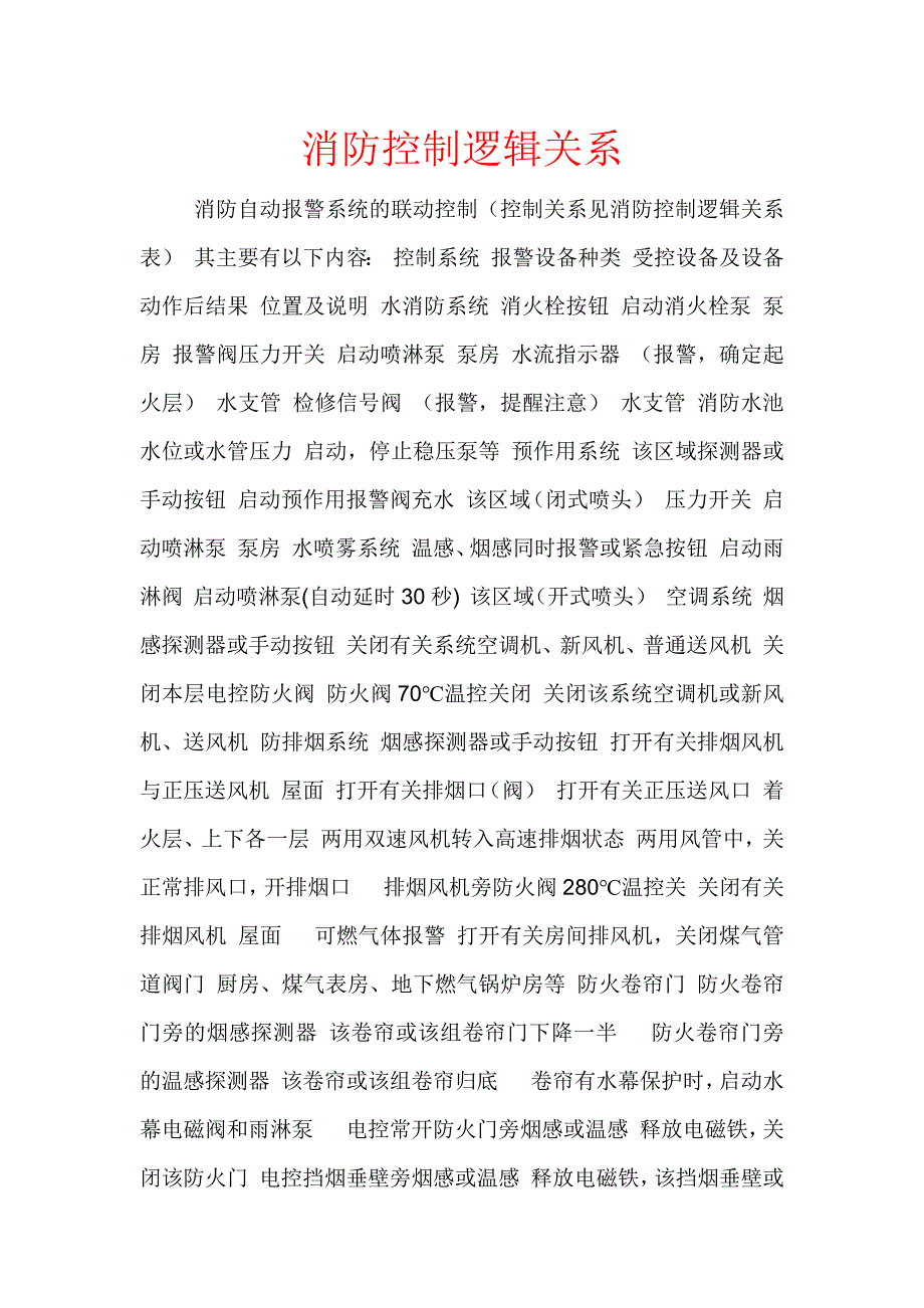 消防控制逻辑关系_第1页