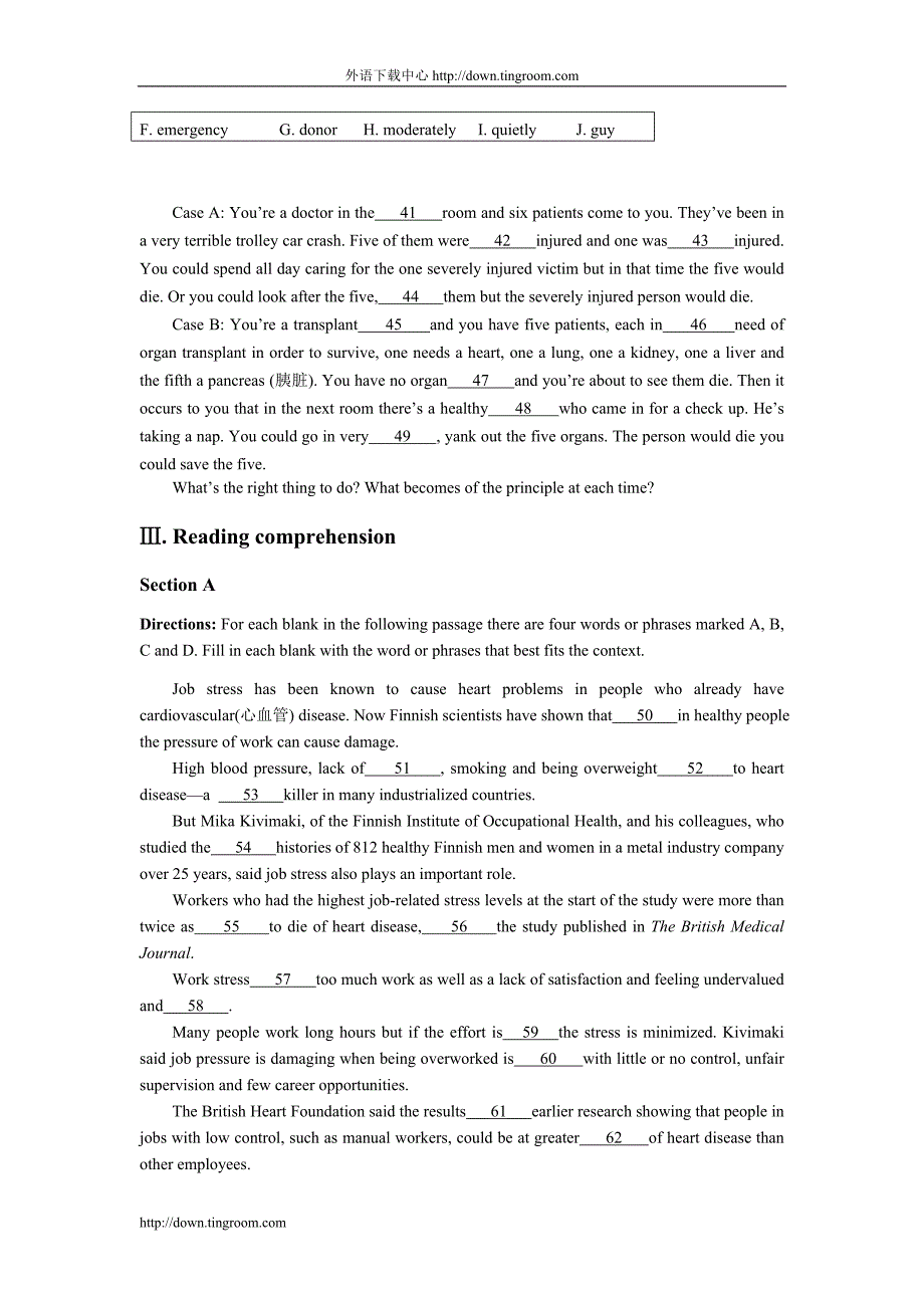 上海市吴淞中学10-11学年高二上学期期中考试英语试题.doc_第4页