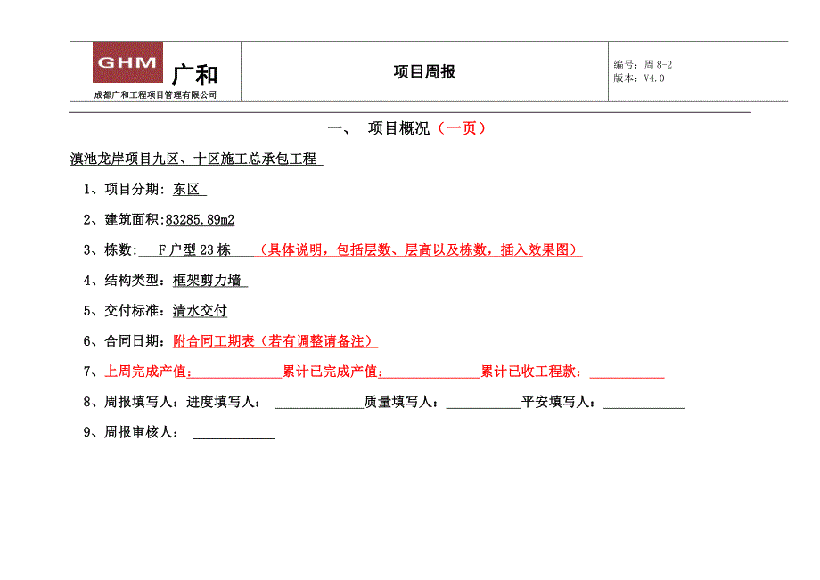 最新项目周报模板_第2页