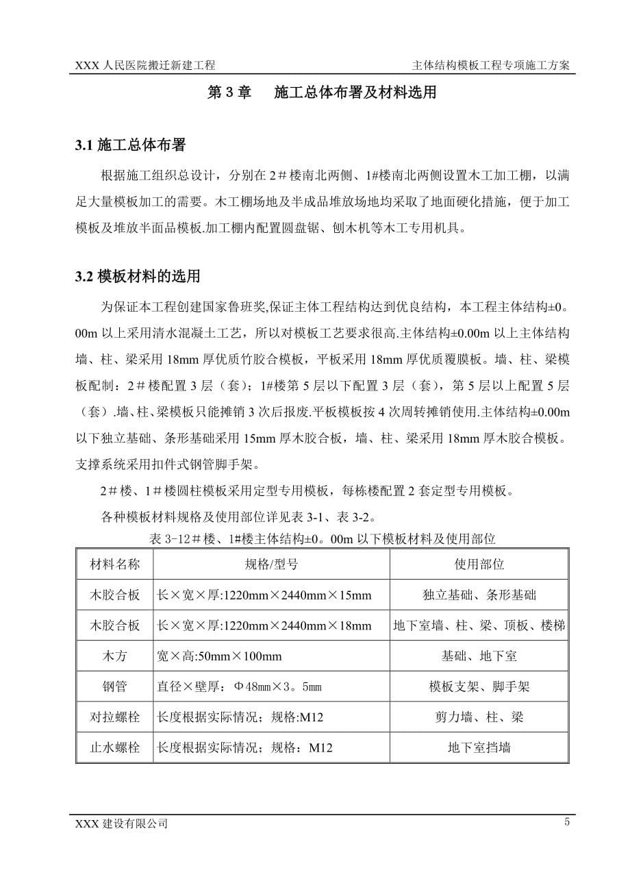 主体结构模板工程专项施工方案【整理版施工方案】_第5页