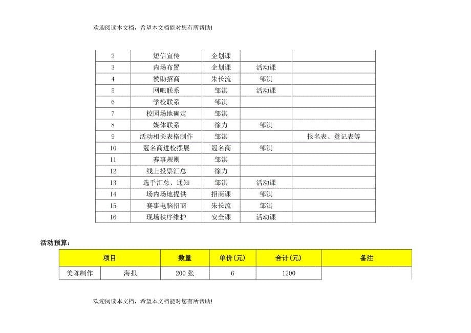 超完整详细企划策划案_第5页