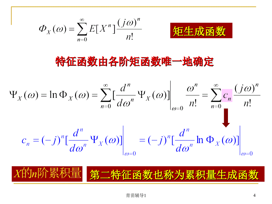 特征函数与矩函数的关系【主要内容】_第4页