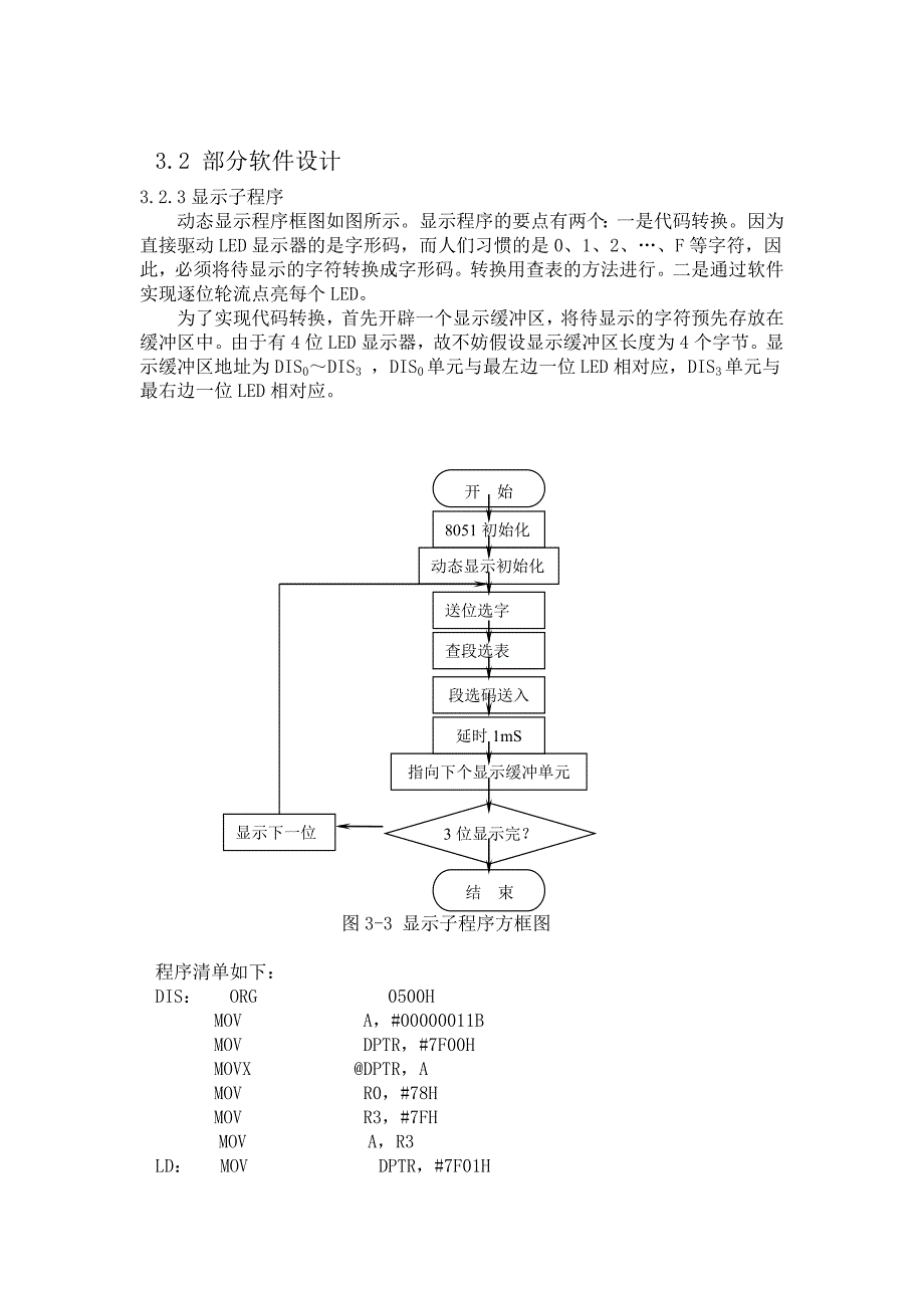 显示和键盘流程图及程序_第1页