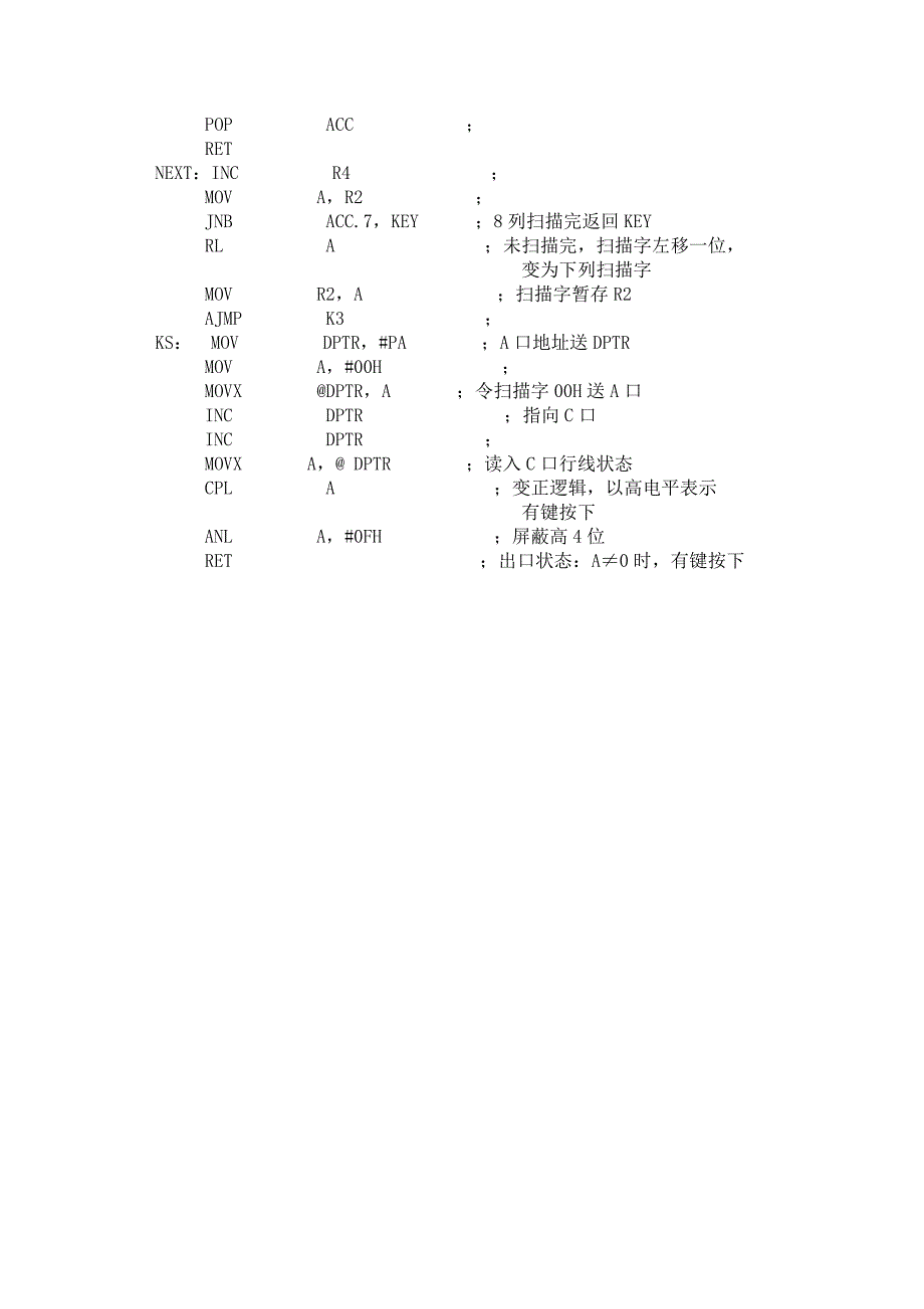 显示和键盘流程图及程序_第4页