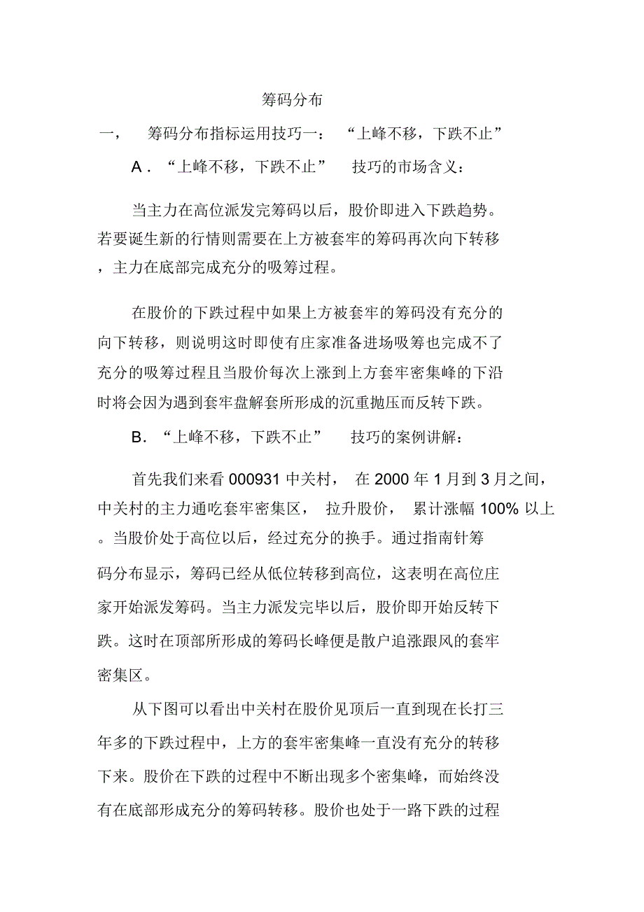筹码分布之四大形态详解_第1页