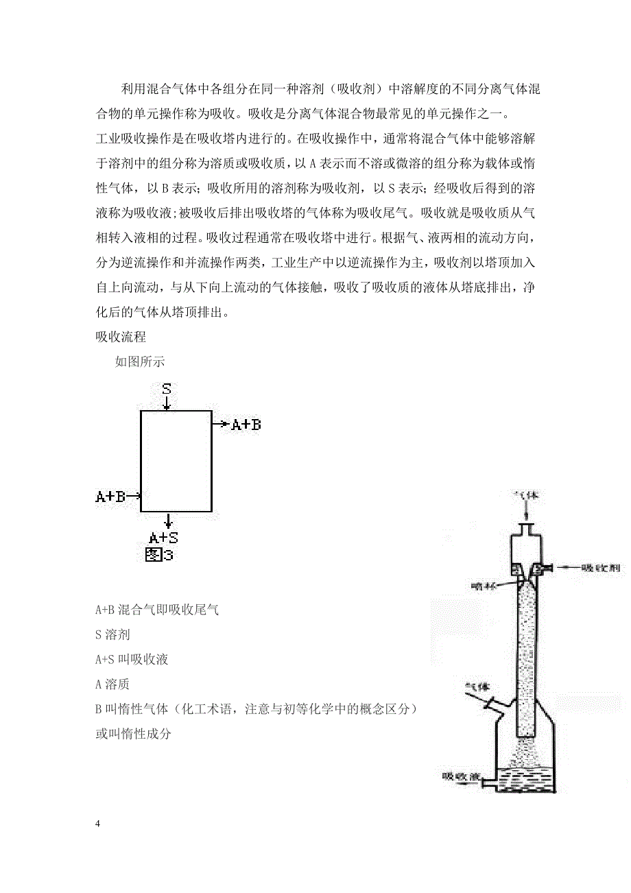 清水吸收SO2烟气的填料塔设计说明书.doc_第4页