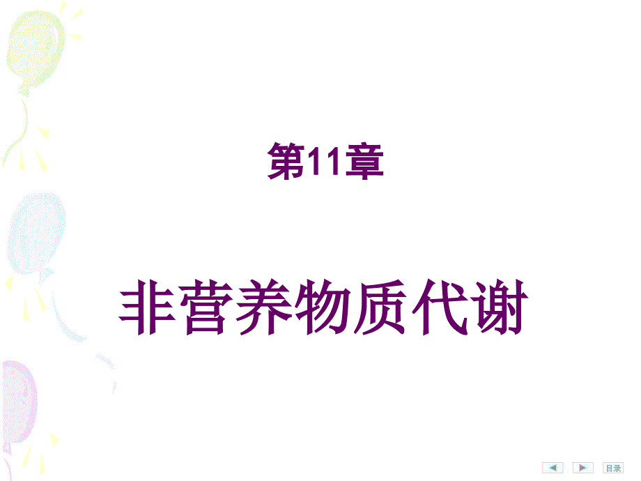 第11章非营养物质代谢_第1页