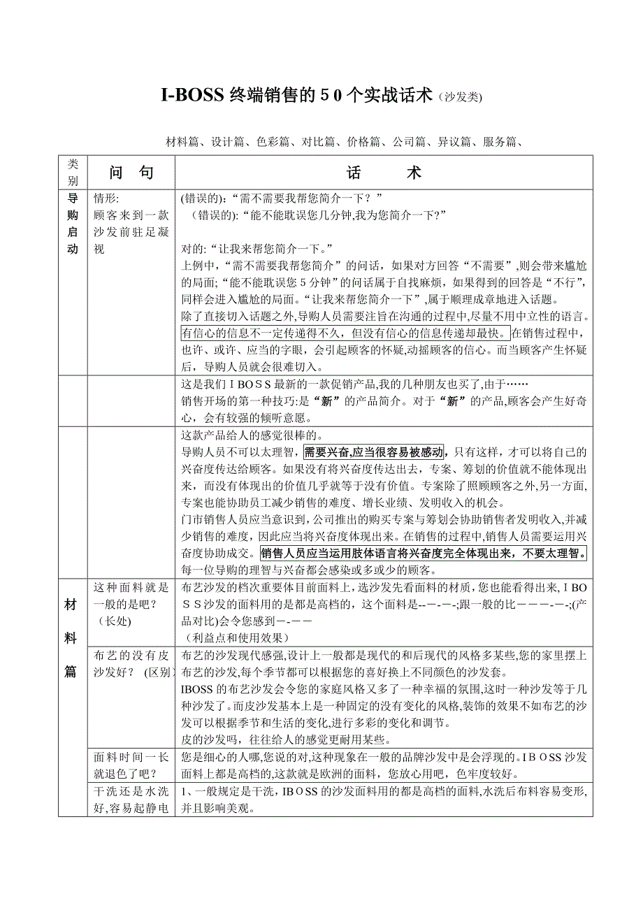 家具销售50个实战话术[1]_第1页