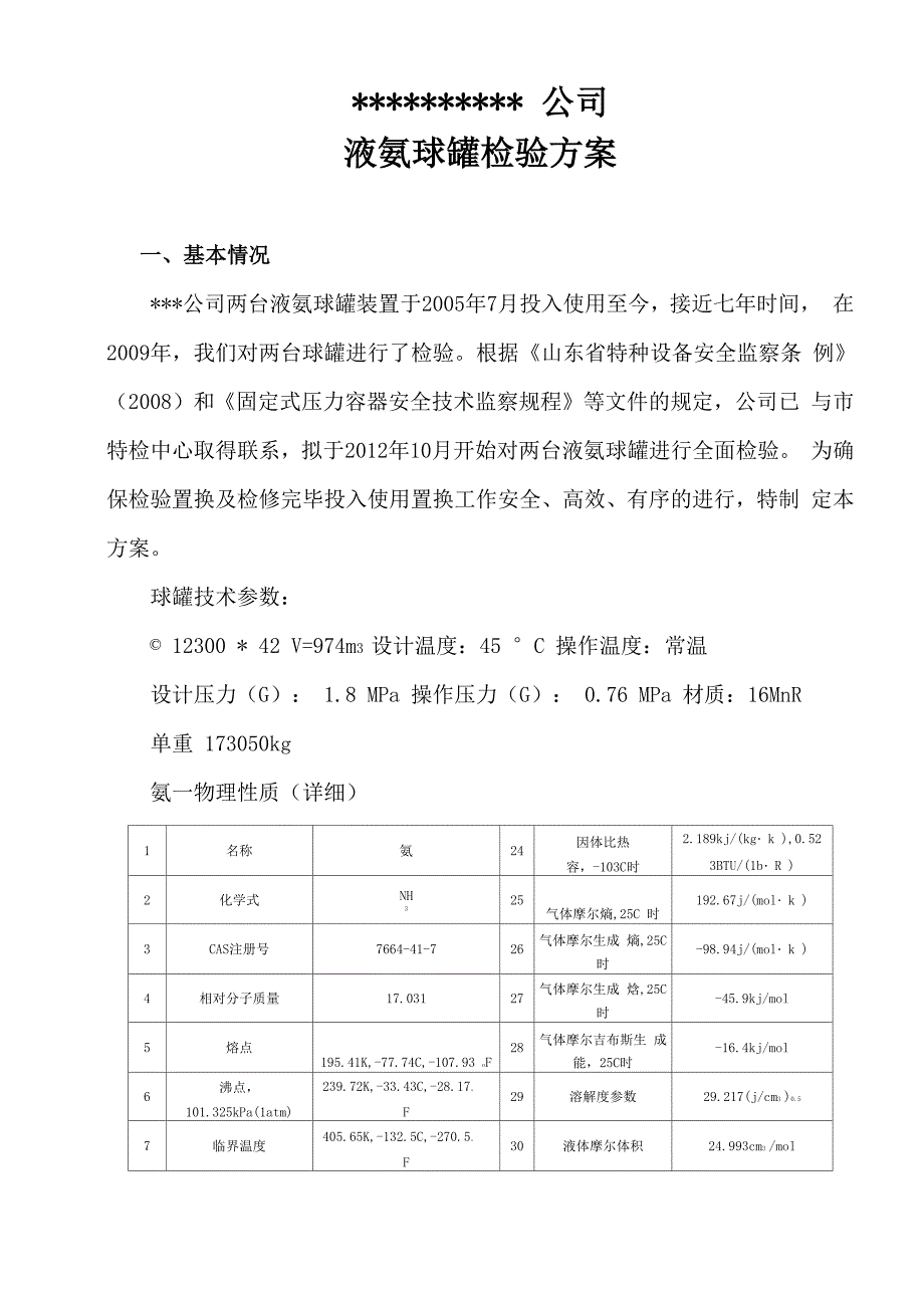 液氨球罐检验检验方案_第2页