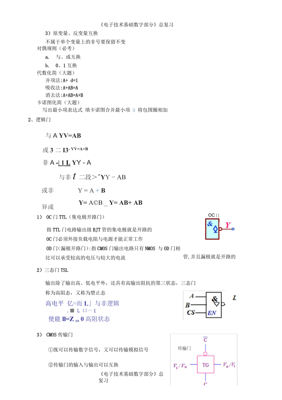 《电子技术基础数字部分》总复习_第3页