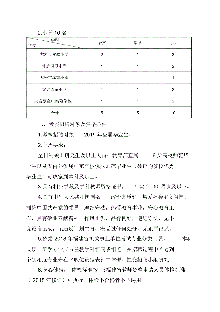 龙岩新罗区教育系统2019年赴高校_第2页