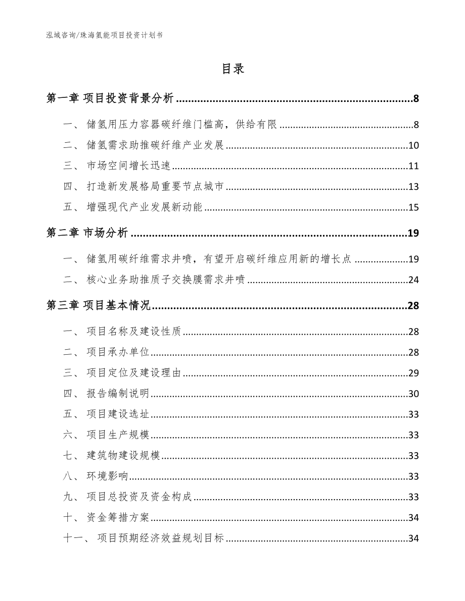 珠海氢能项目投资计划书范文参考_第2页